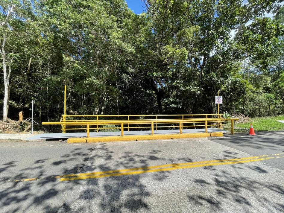 Puente peatonal en Potrerillos Abajo