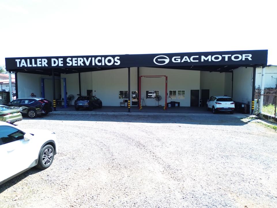 Fachada del taller de servicios GAC Motors
