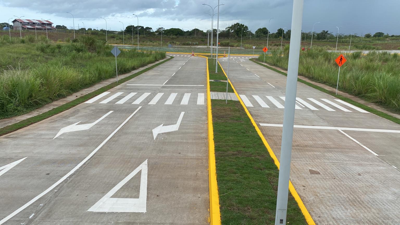 Señalización horizontal en Zona Franca de Tocumen